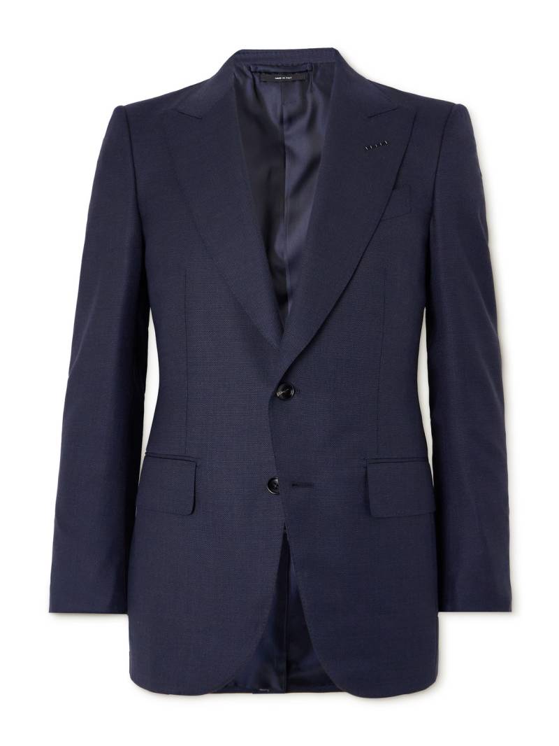 TOM FORD - Dyllan Super 130s Grain de Poudre Wool Suit Jacket - Men - Blue - IT 54 von TOM FORD