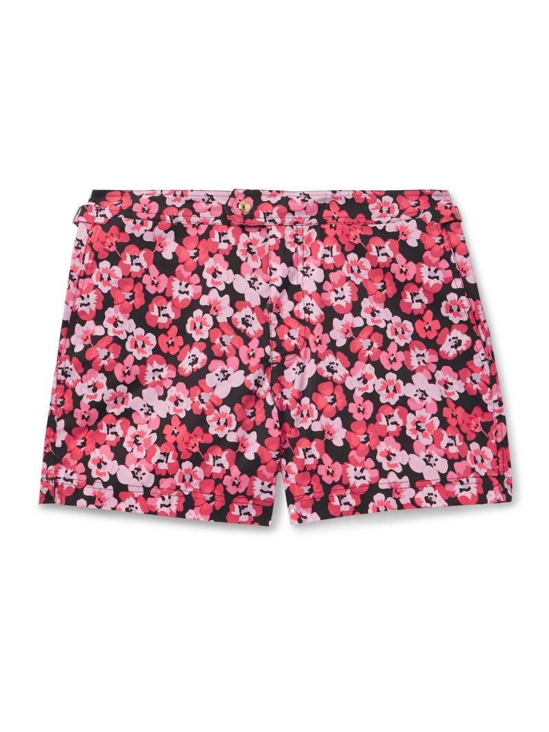 TOM FORD - Floral-Print Slim-Fit Short-Length Swim Shorts - Men - Pink - IT 50 von TOM FORD