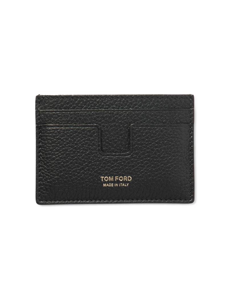 TOM FORD - Full-Grain Leather Cardholder - Men - Black von TOM FORD