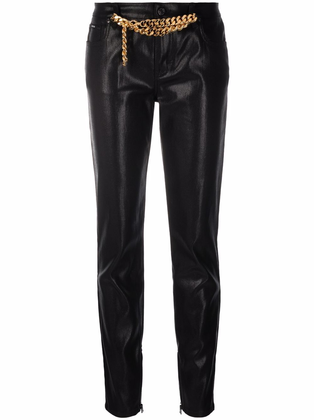 TOM FORD Gerade Jeans mit Glanzoptik - Schwarz von TOM FORD