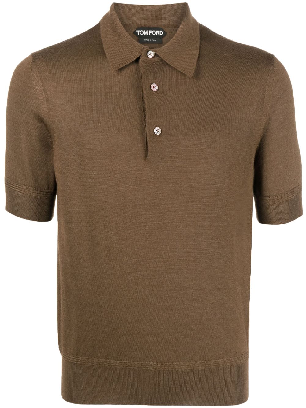 TOM FORD Gestricktes Poloshirt - Braun von TOM FORD