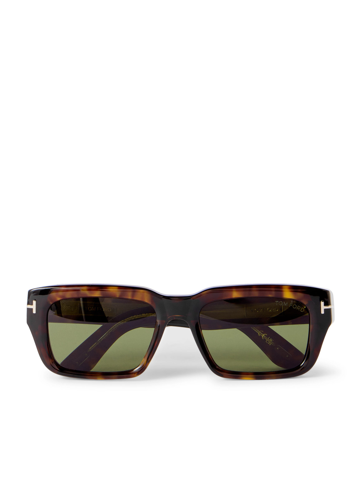 TOM FORD - Icon Rectangular-Frame Tortoiseshell Acetate Sunglasses - Men - Tortoiseshell von TOM FORD