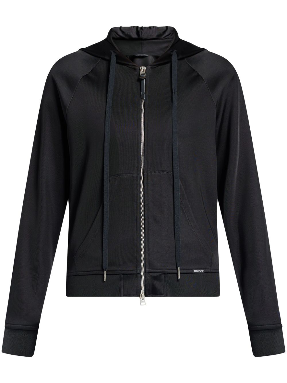 TOM FORD Kapuzenjacke mit Logo-Applikation - Schwarz von TOM FORD