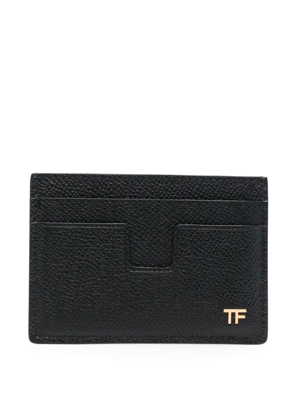 TOM FORD Kartenetui aus strukturiertem Leder - Schwarz von TOM FORD