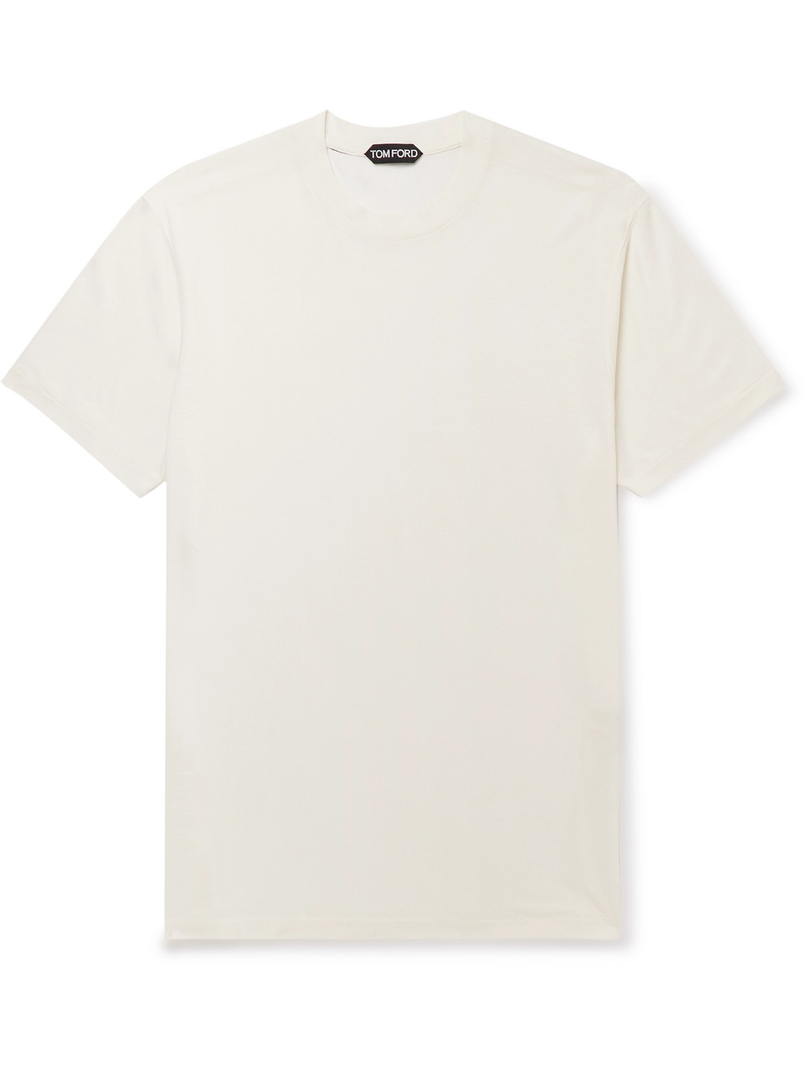 TOM FORD - Lyocell and Cotton-Blend Jersey T-Shirt - Men - White - IT 58 von TOM FORD