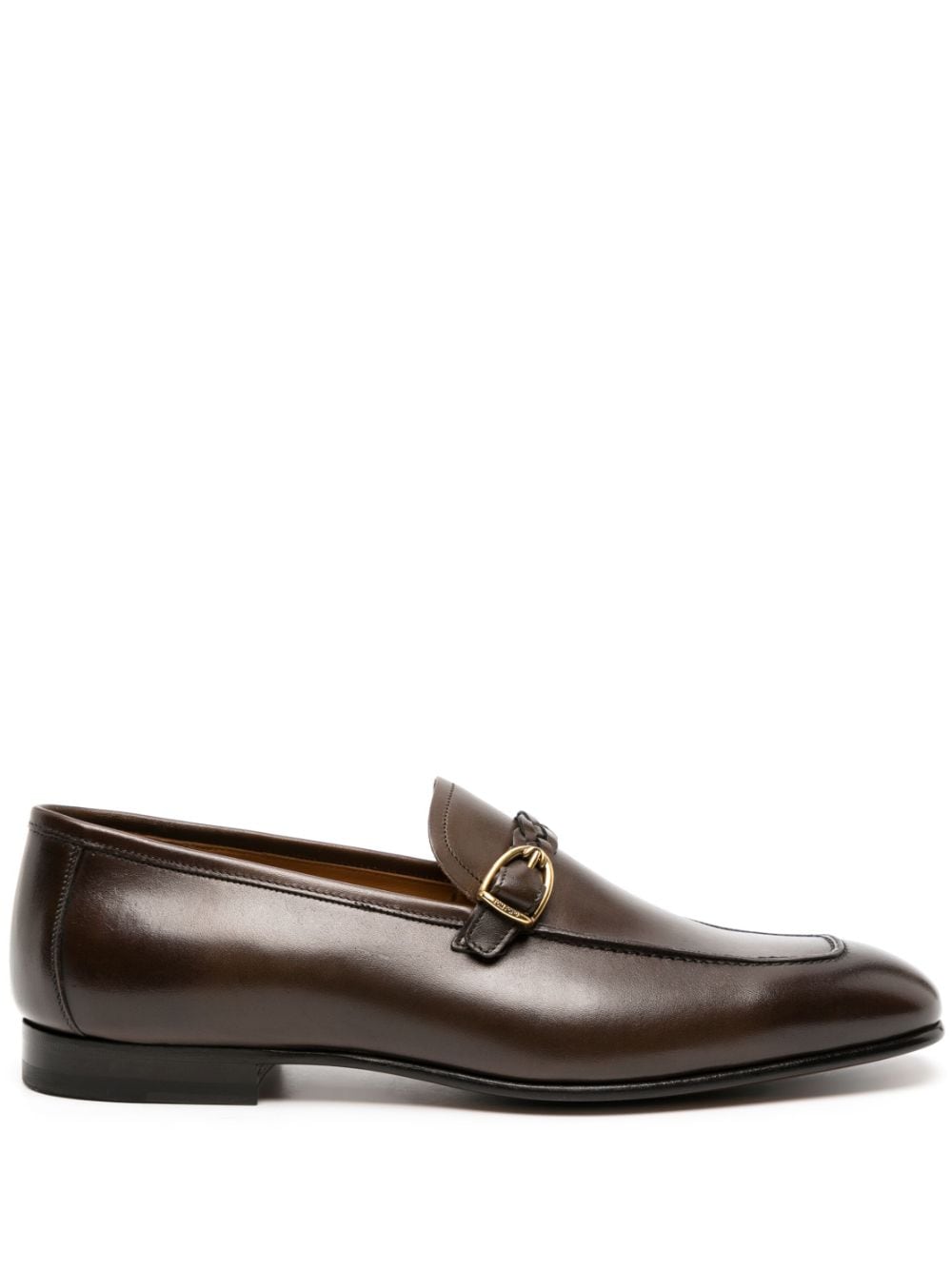 TOM FORD Martin Loafer mit geflochtenem Riemen - Braun von TOM FORD