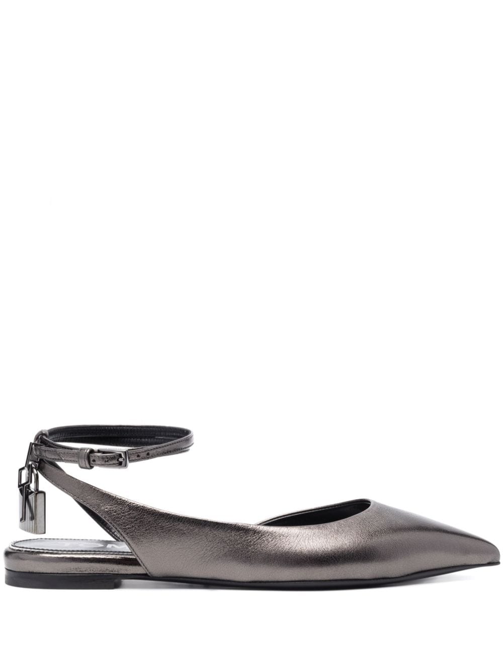 TOM FORD Metallische Ballerinas - Grau von TOM FORD