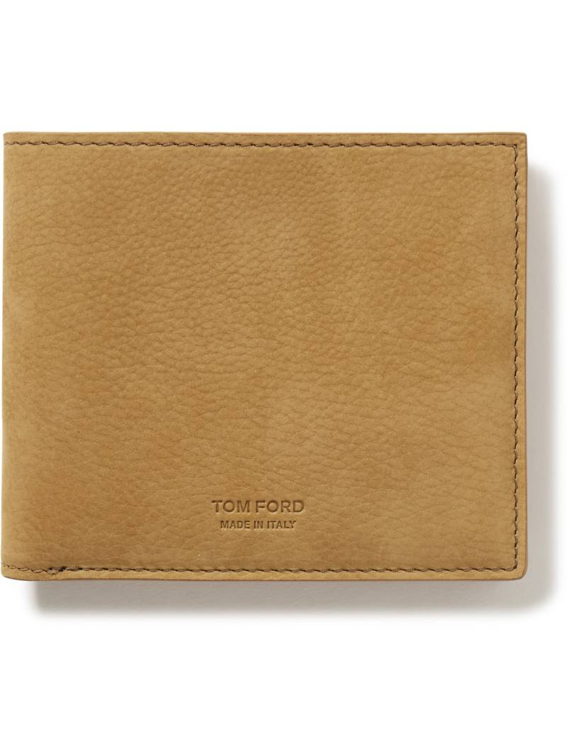 TOM FORD - Nubuck Billfold Wallet - Men - Neutrals von TOM FORD
