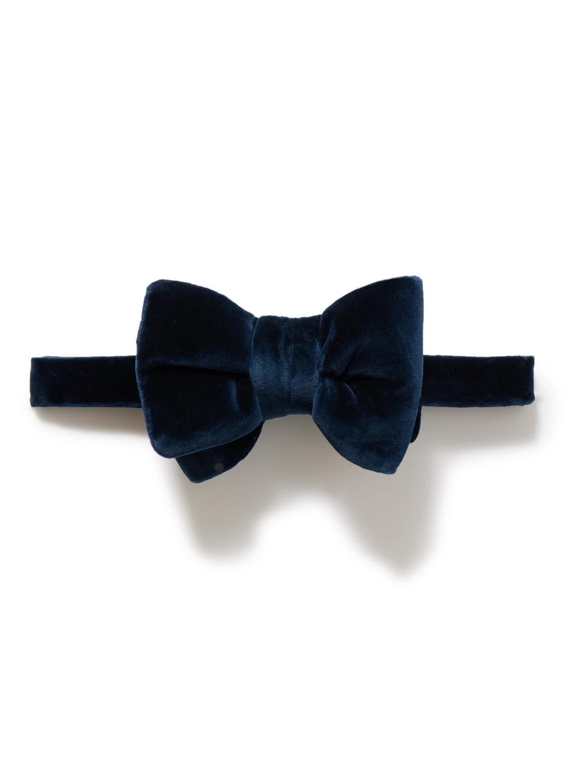 TOM FORD - Pre-Tied Cotton-Velvet Bow Tie - Men - Blue von TOM FORD