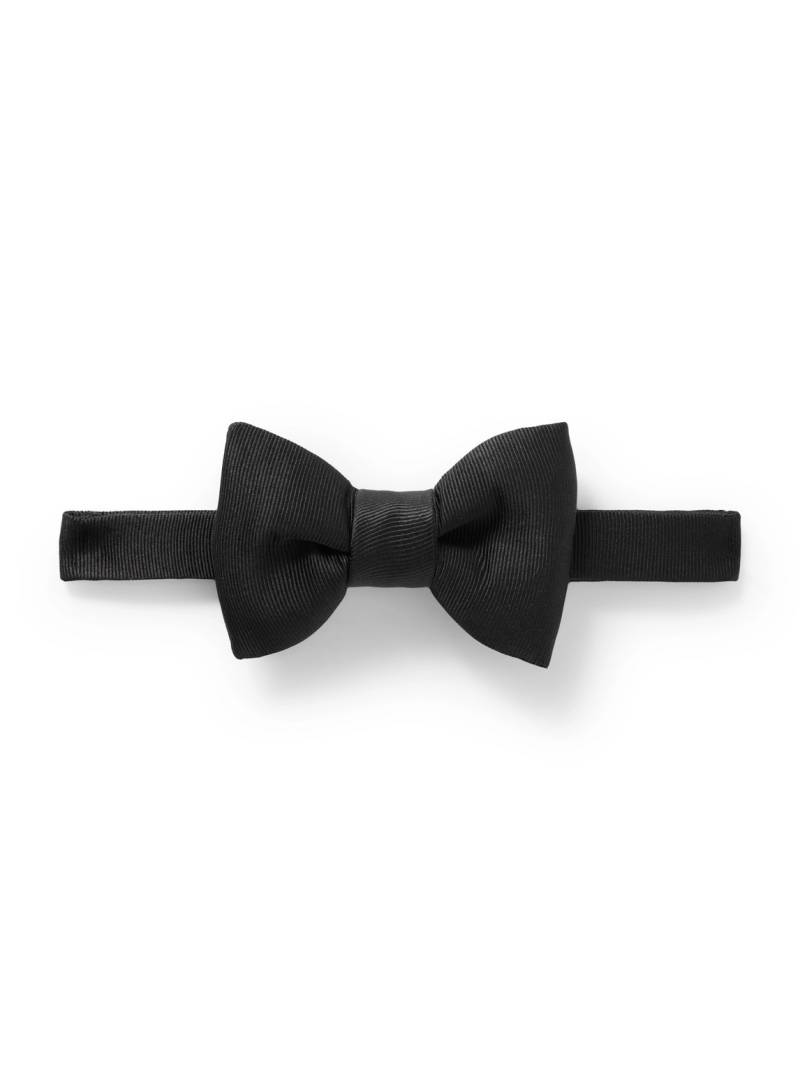 TOM FORD - Pre-Tied Silk-Grosgrain Bow Tie - Men - Black von TOM FORD