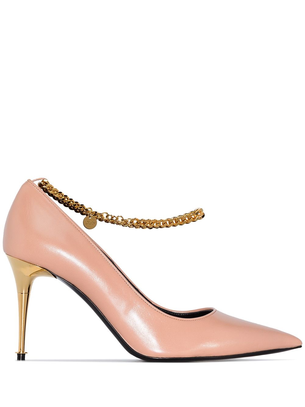 TOM FORD Pumps im Metallic-Look - Nude von TOM FORD