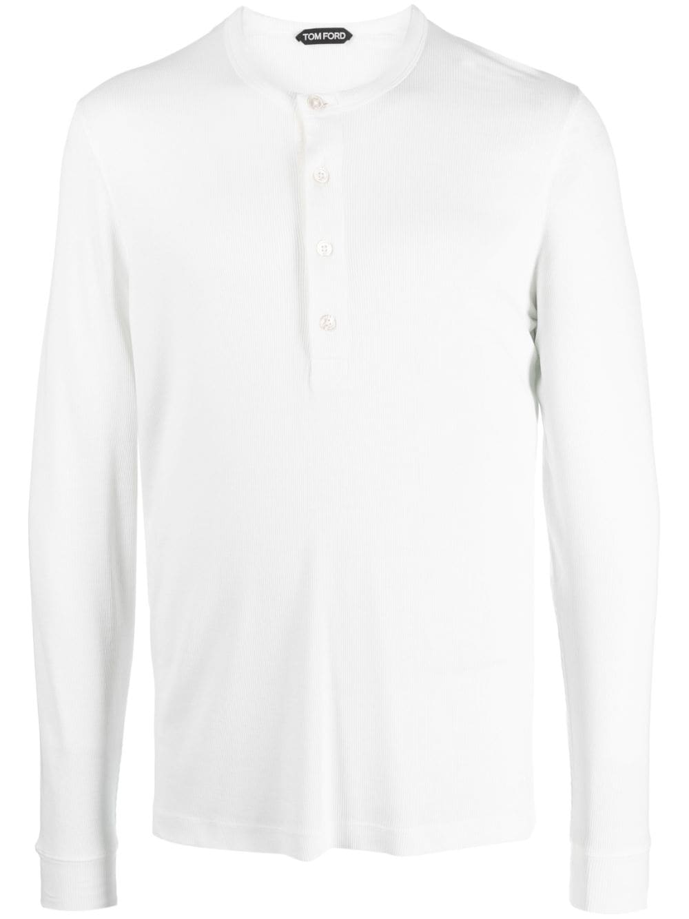 TOM FORD Geripptes Serafine Langarmshirt - Weiß von TOM FORD