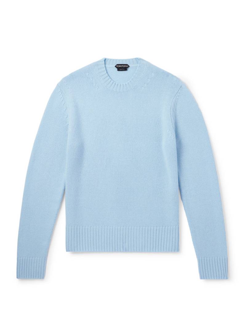 TOM FORD - Slim-Fit Cashmere Sweater - Men - Blue - IT 54 von TOM FORD