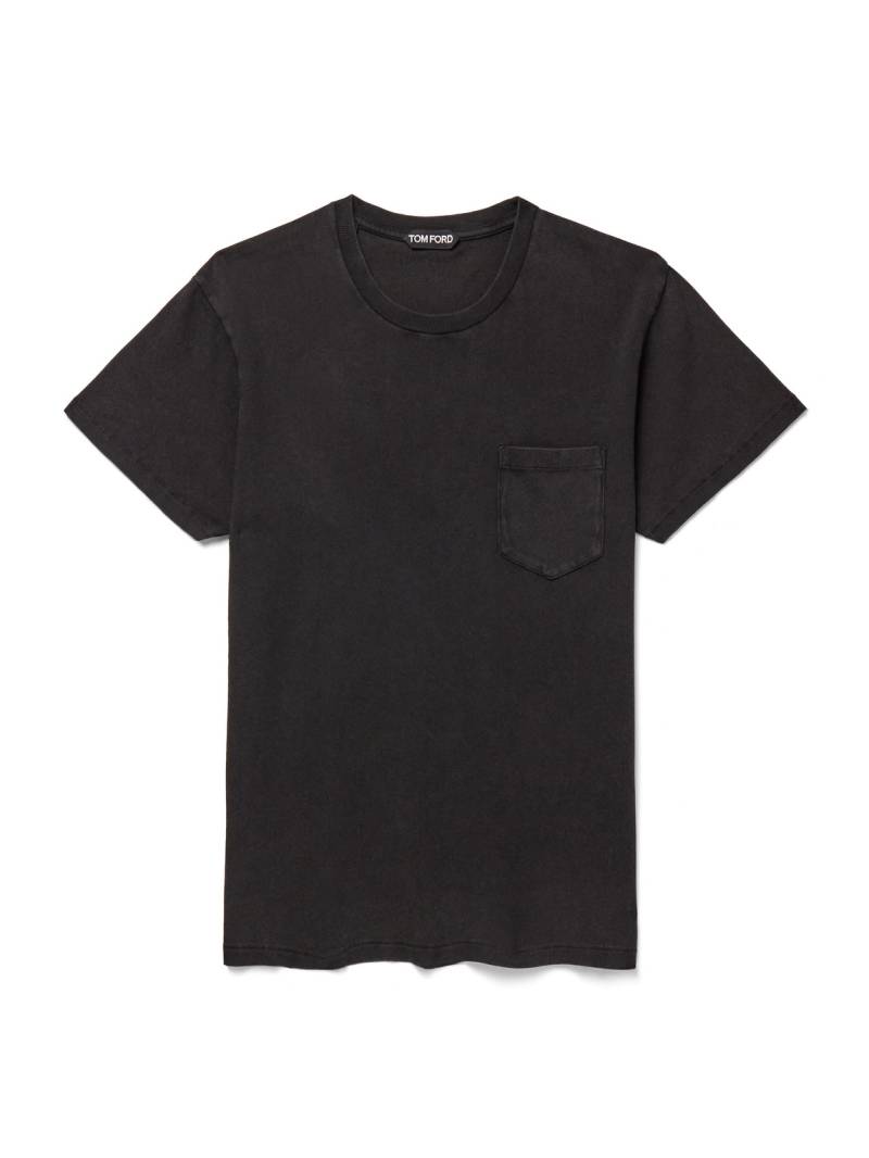 TOM FORD - Slim-Fit Cold-Dyed Cotton T-Shirt - Men - Gray - IT 58 von TOM FORD