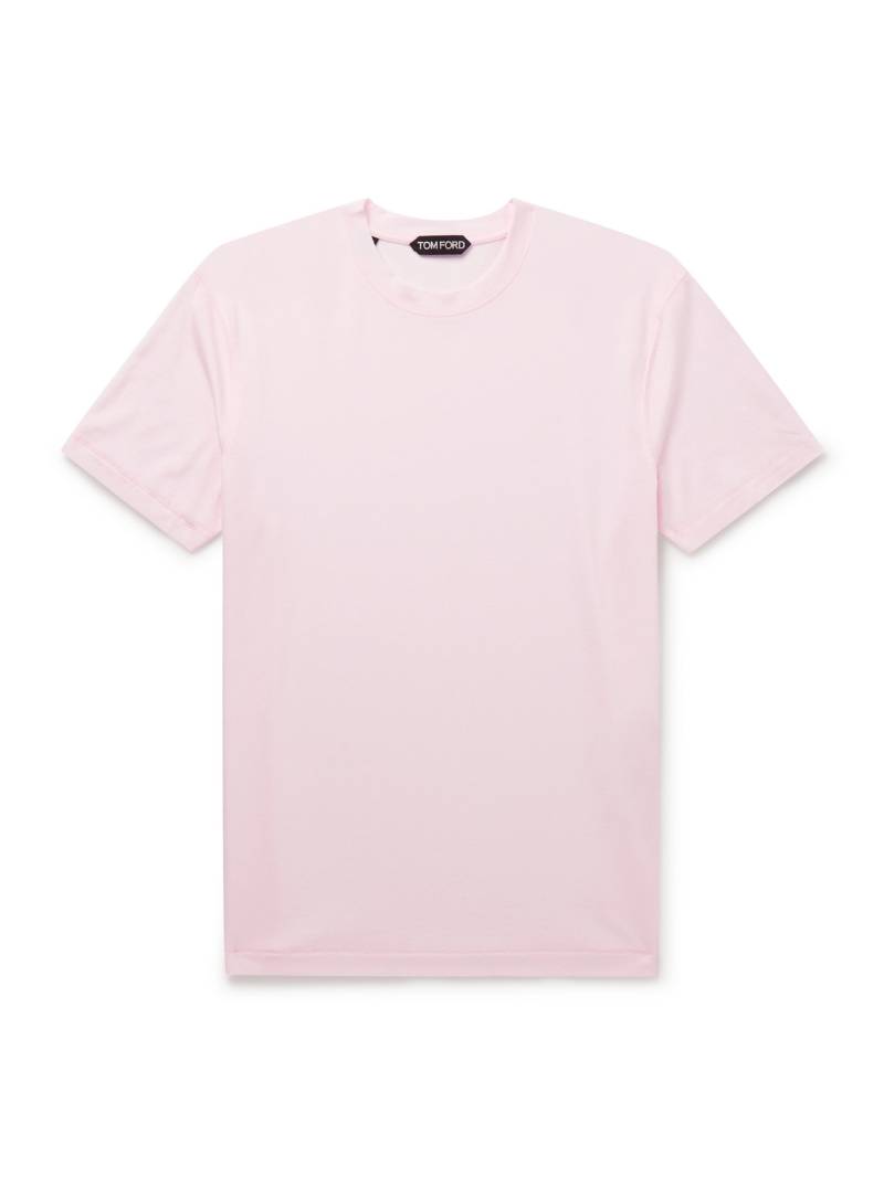 TOM FORD - Slim-Fit Lyocell and Cotton-Blend Jersey T-Shirt - Men - Pink - IT 56 von TOM FORD