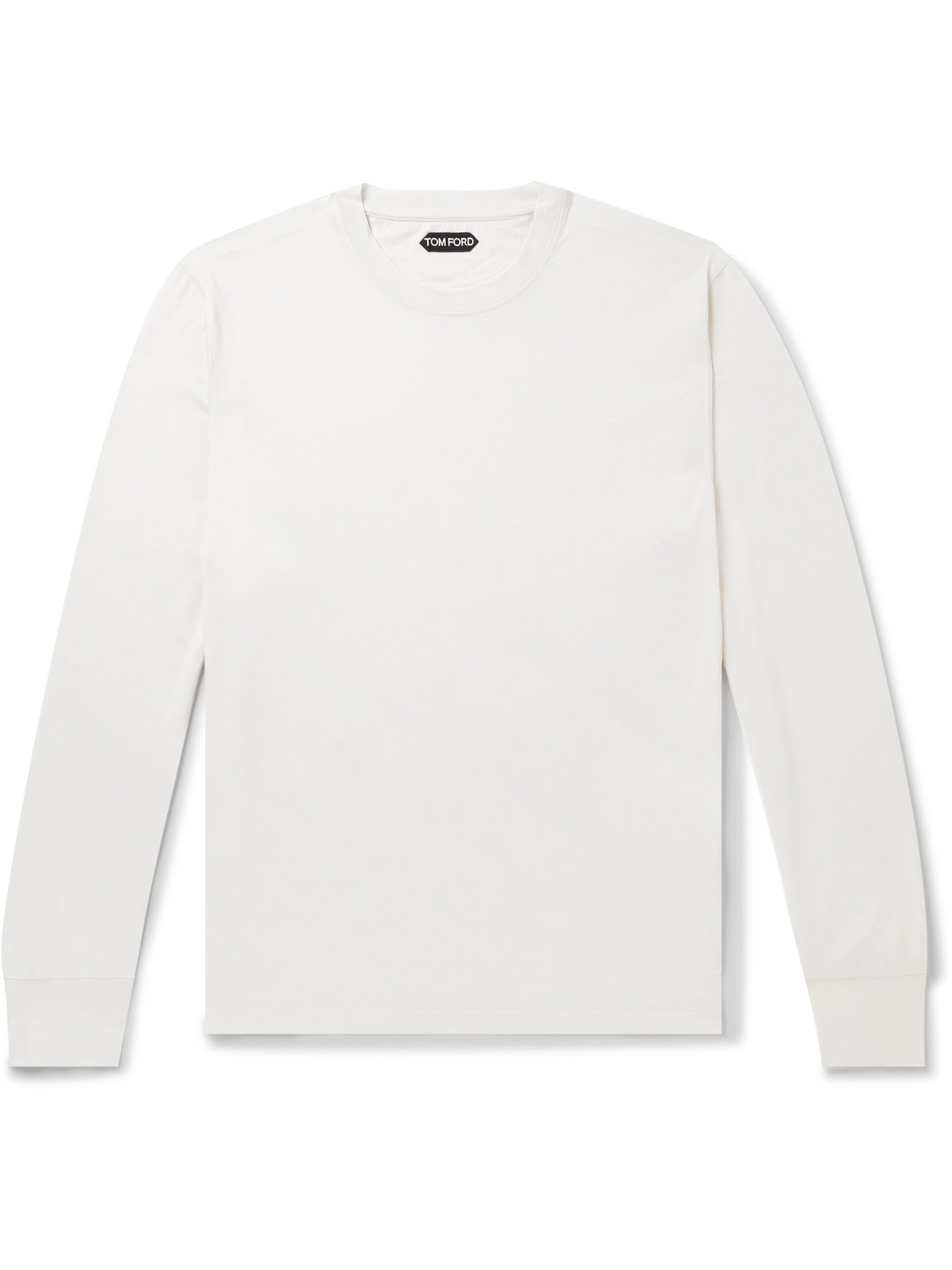 TOM FORD - Slim-Fit Lyocell and Cotton-Blend Jersey T-Shirt - Men - Neutrals - IT 46 TOM FORD - Slim-Fit Lyocell and Cotton-Blend Jersey T-Shirt - Men - Neutrals - IT 46 von TOM FORD