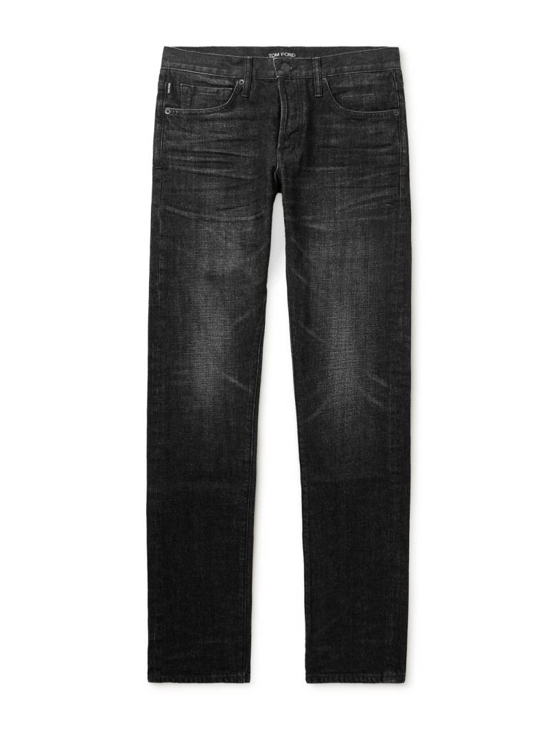 TOM FORD - Slim-Fit Selvedge Jeans - Men - Black - UK/US 40 von TOM FORD