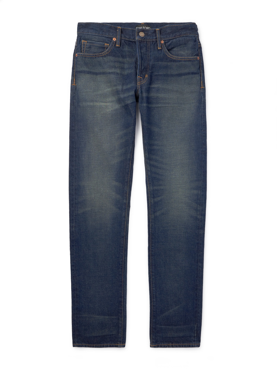 TOM FORD - Slim-Fit Selvedge Jeans - Men - Blue - UK/US 30 von TOM FORD