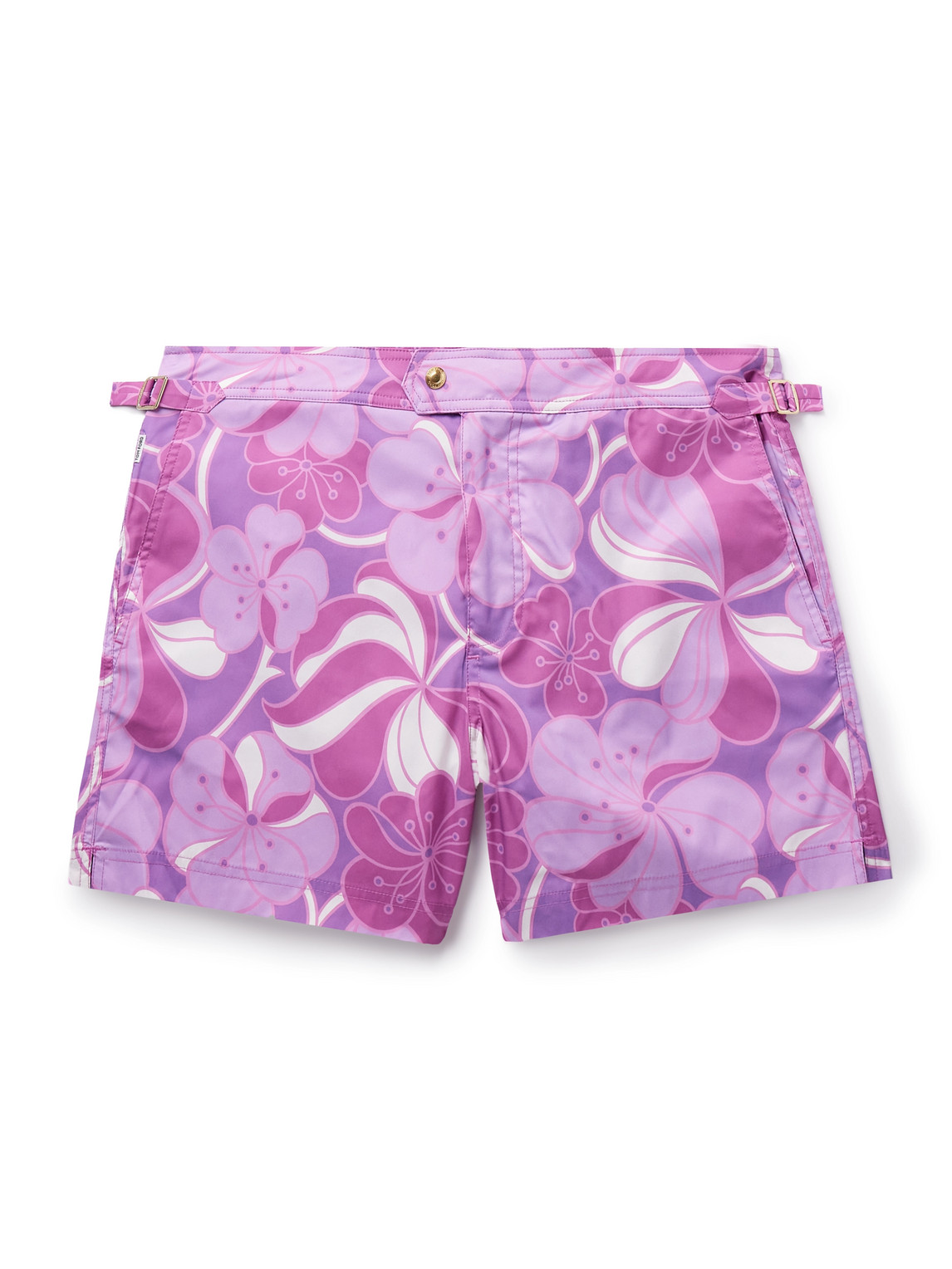 TOM FORD - Slim-Fit Short-Length Floral-Print Swim Shorts - Men - Pink - IT 52 von TOM FORD