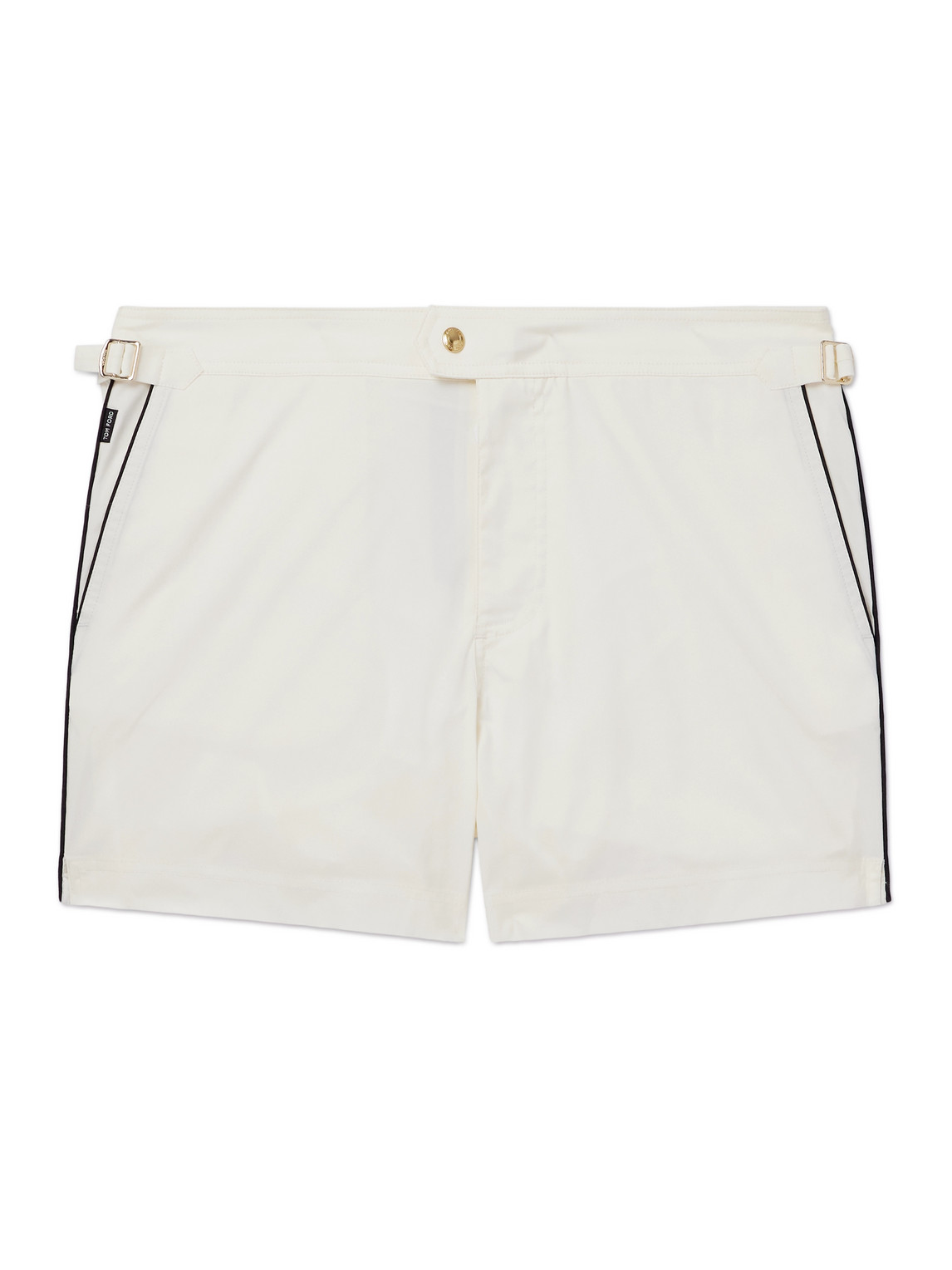 TOM FORD - Slim-Fit Short-Length Swim Shorts - Men - White - IT 48 von TOM FORD