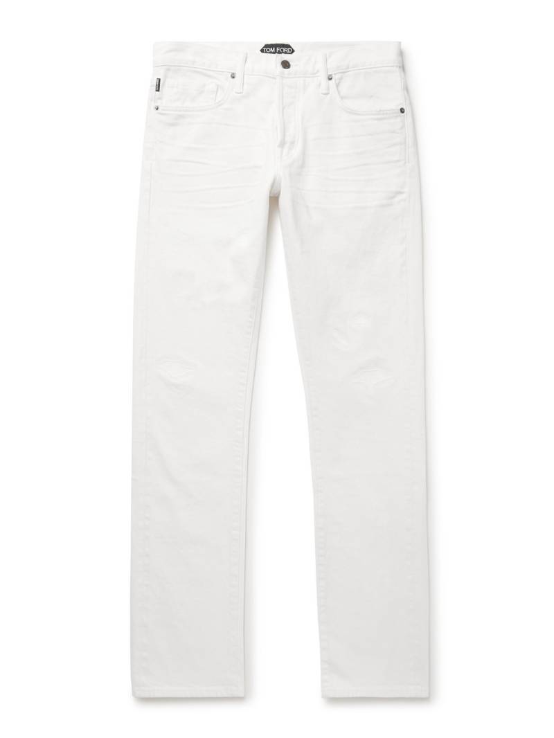 TOM FORD - Slim-Fit Straight-Leg Selvedge Jeans - Men - Neutrals - UK/US 30 TOM FORD - Slim-Fit Straight-Leg Selvedge Jeans - Men - Neutrals - UK/US 30 von TOM FORD