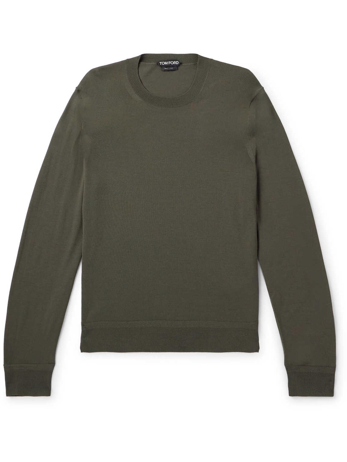 TOM FORD - Slim-Fit Wool Sweater - Men - Green - IT 56 von TOM FORD