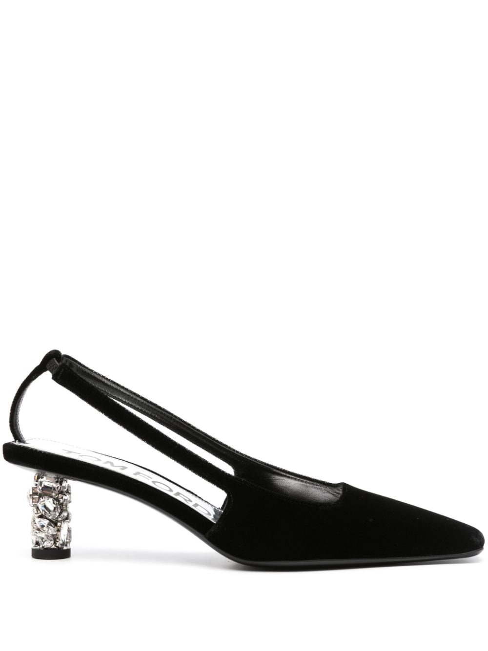 TOM FORD Slingback-Pumps aus Samt - Schwarz von TOM FORD