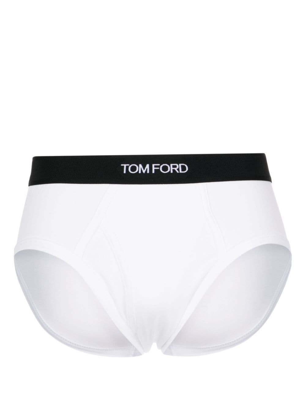TOM FORD Slip mit Logo-Bund - Weiß von TOM FORD