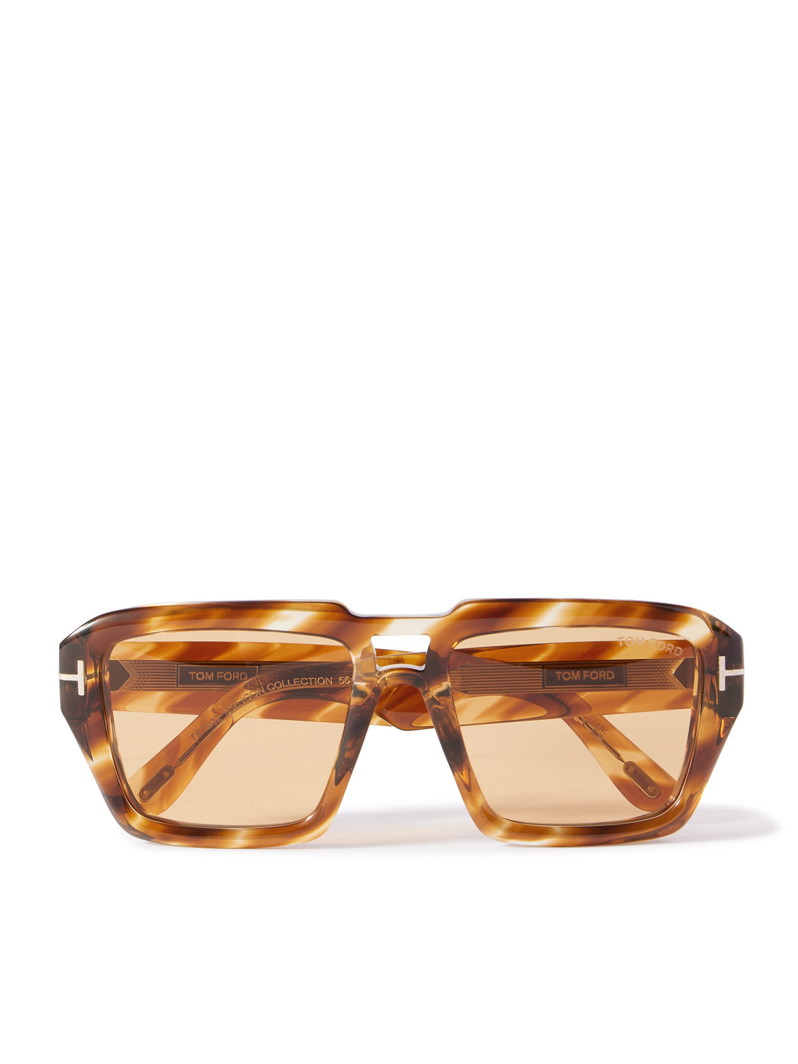 TOM FORD - Square-Frame Tortoiseshell Acetate Sunglasses - Men - Tortoiseshell von TOM FORD