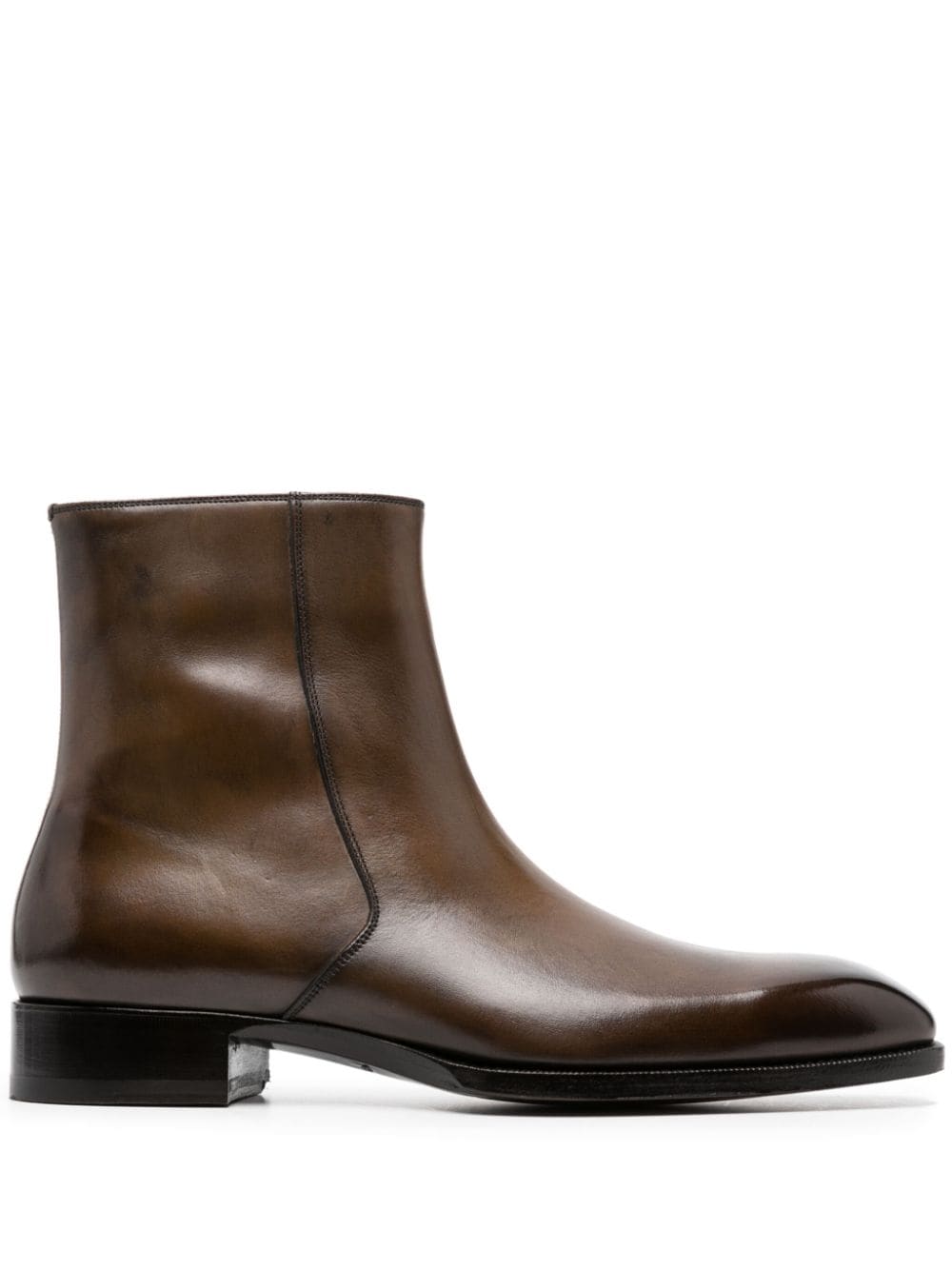 TOM FORD Stiefel mit Glanzoptik - Braun von TOM FORD