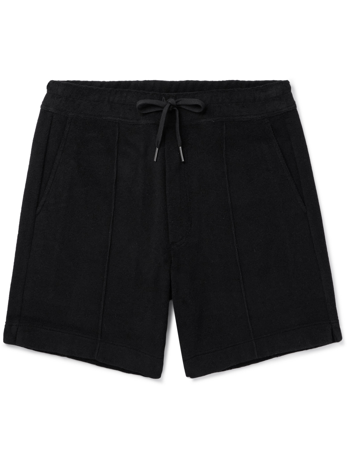 TOM FORD - Straight-Leg Cotton-Terry Shorts - Men - Black - IT 44 von TOM FORD