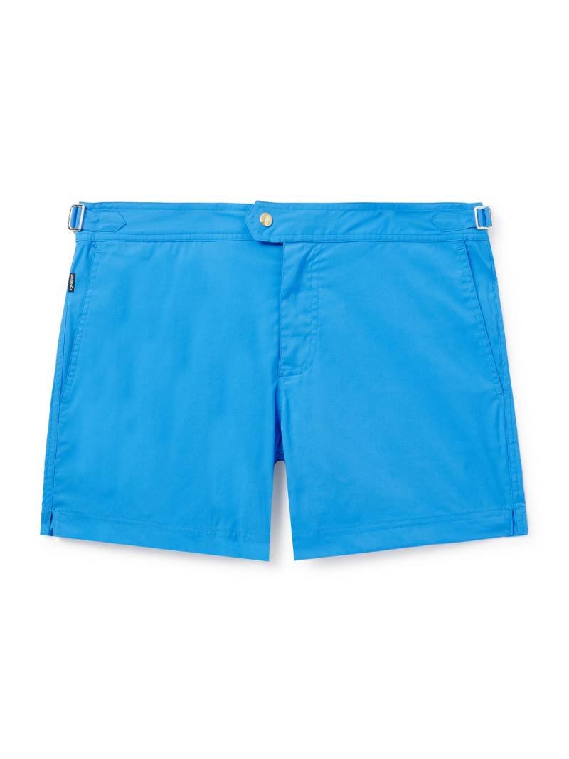 TOM FORD - Straight-Leg Mid-Length Swim Shorts - Men - Blue - IT 46 von TOM FORD