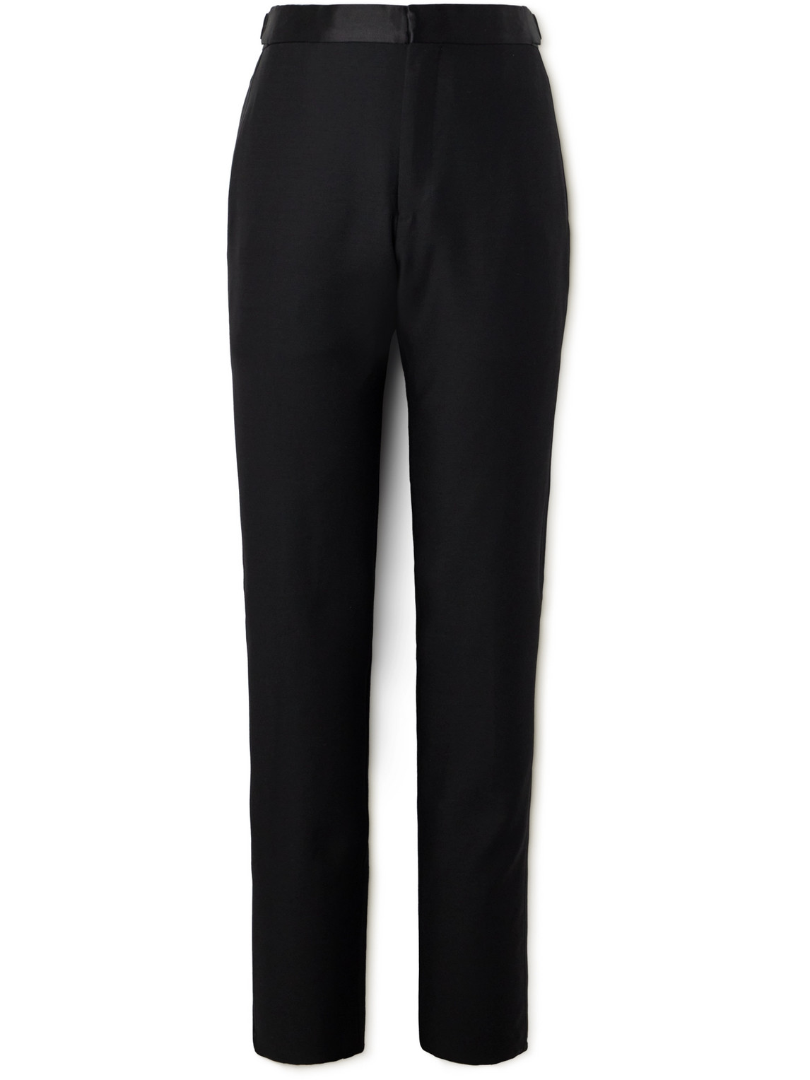 TOM FORD - Straight-Leg Wool and Silk-Blend Tuxedo Trousers - Men - Black - IT 46 TOM FORD - Straight-Leg Wool and Silk-Blend Tuxedo Trousers - Men - Black - IT 46 von TOM FORD