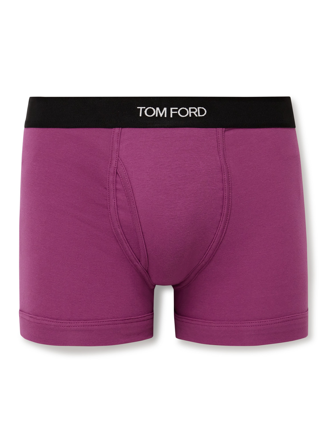 TOM FORD - Stretch-Cotton Boxer Briefs - Men - Purple - XXL von TOM FORD