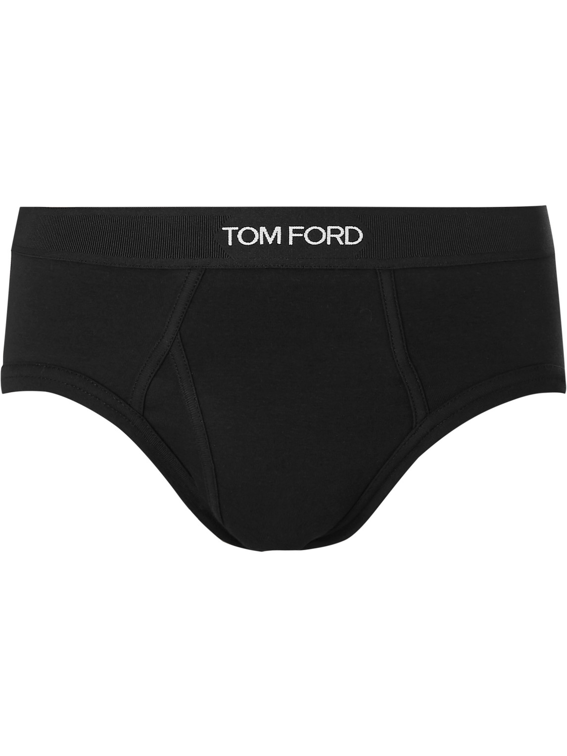 TOM FORD - Stretch-Cotton Briefs - Men - Black - XXL von TOM FORD