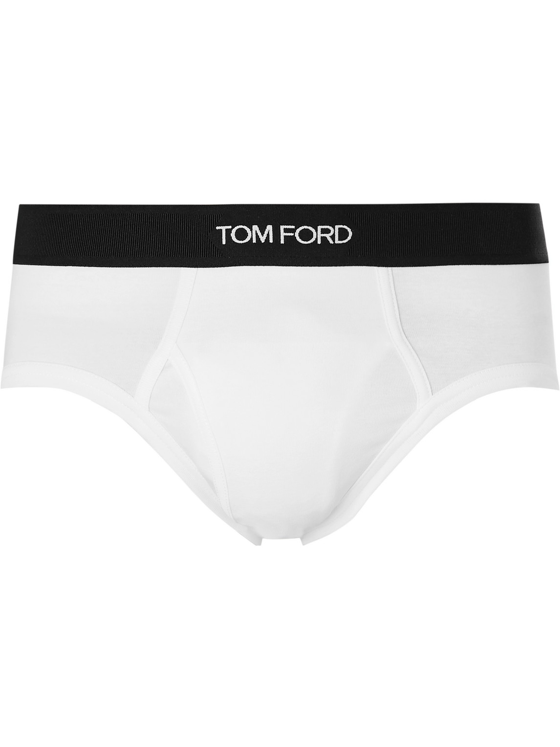 TOM FORD - Stretch-Cotton Briefs - Men - White - M von TOM FORD