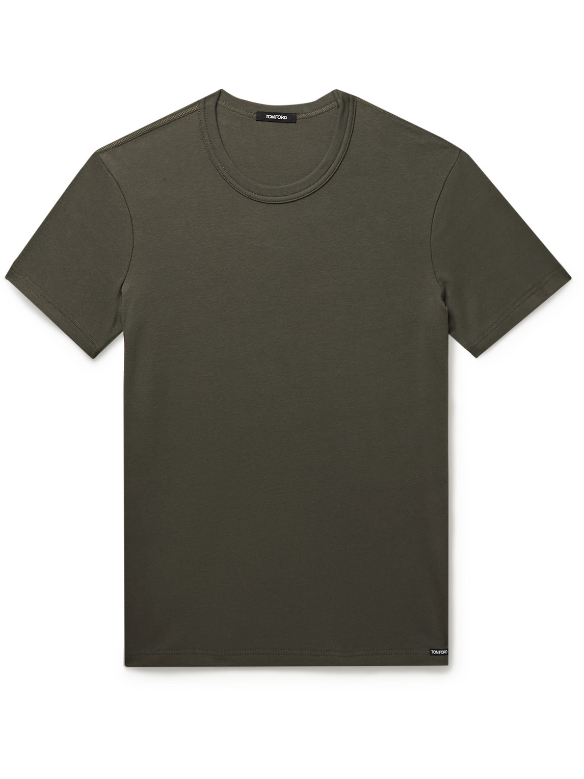TOM FORD - Stretch-Cotton Jersey T-Shirt - Men - Green - S von TOM FORD