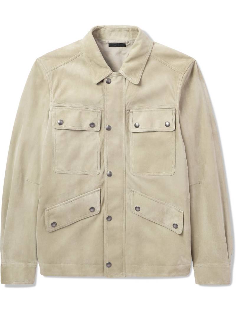 TOM FORD - Suede Field Jacket - Men - Neutrals - IT 56 von TOM FORD