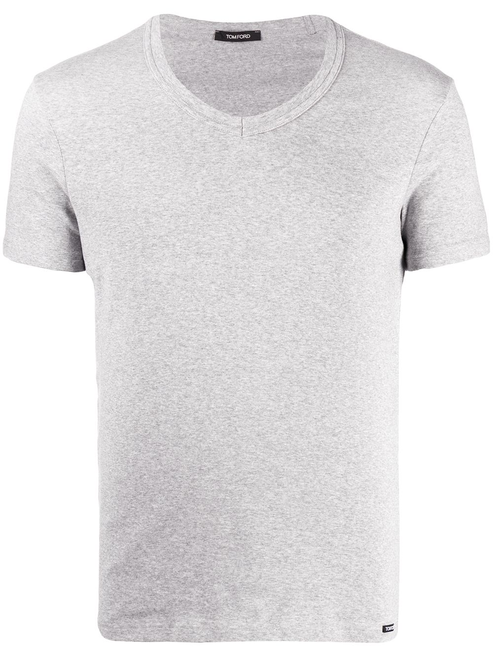 TOM FORD T-Shirt mit V-Ausschnitt - Grau von TOM FORD