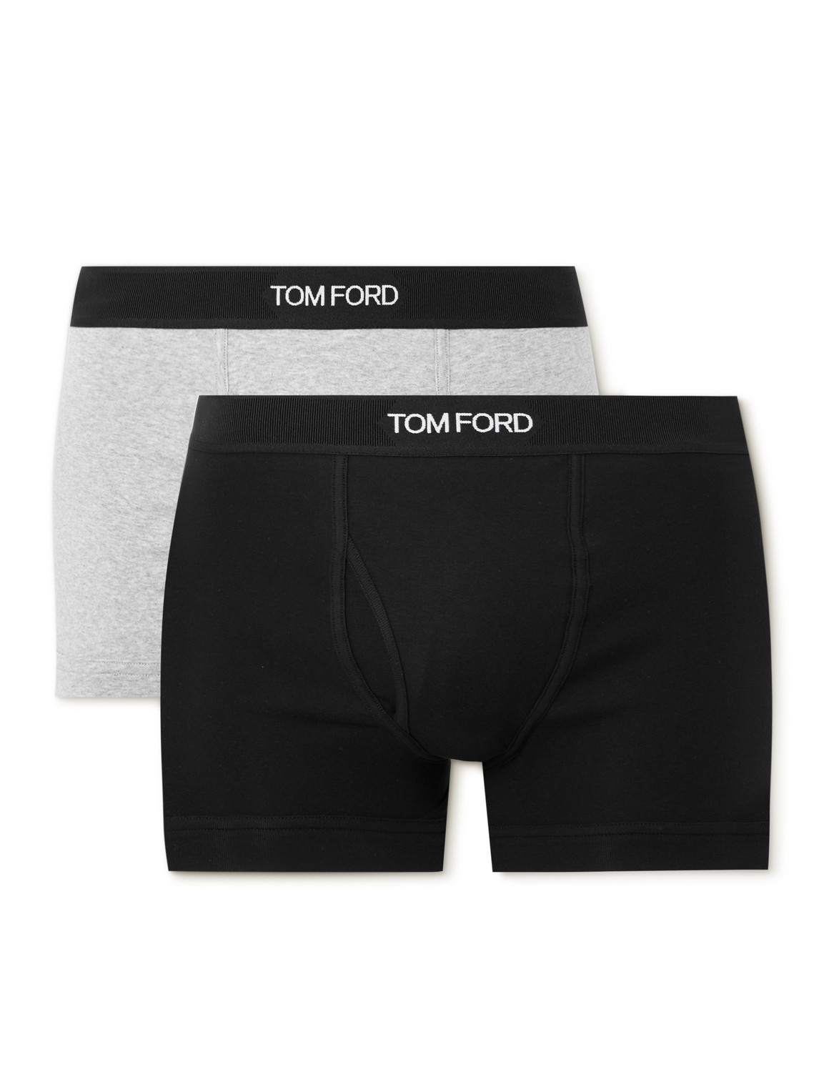 TOM FORD - Two-Pack Stretch-Cotton Jersey Boxer Briefs - Men - Multi - M von TOM FORD
