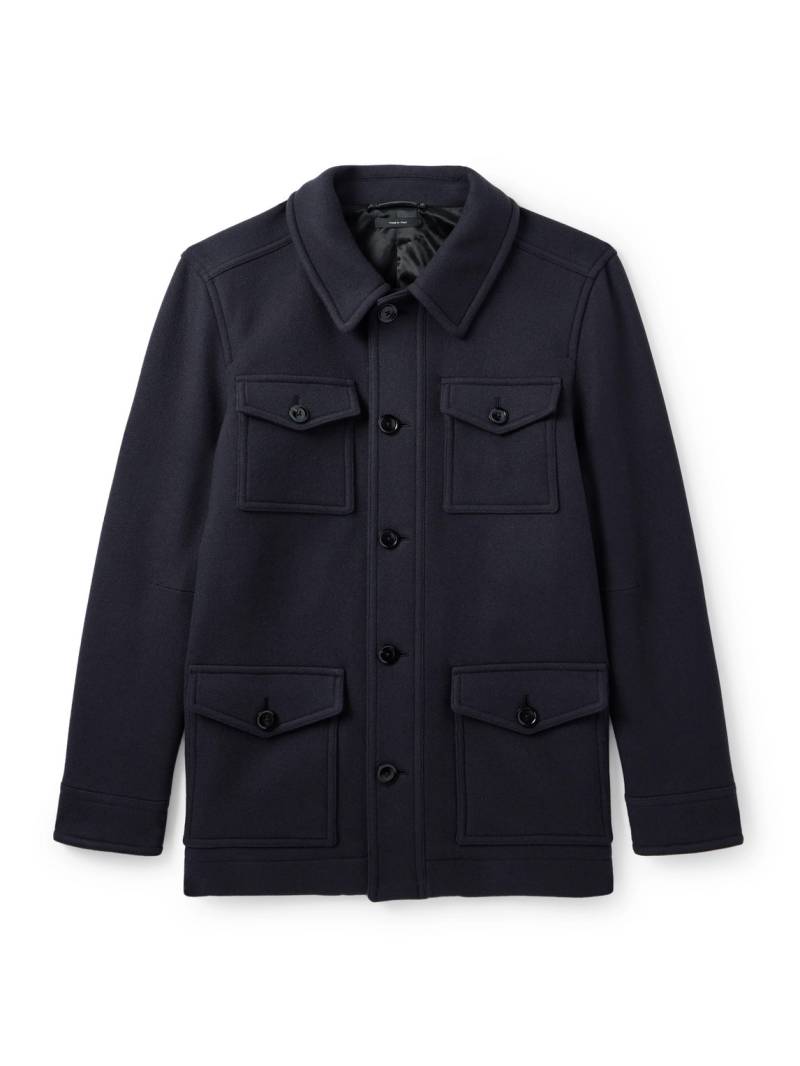 TOM FORD - Virgin Wool Overshirt - Men - Blue - IT 60 TOM FORD - Virgin Wool Overshirt - Men - Blue - IT 60 von TOM FORD
