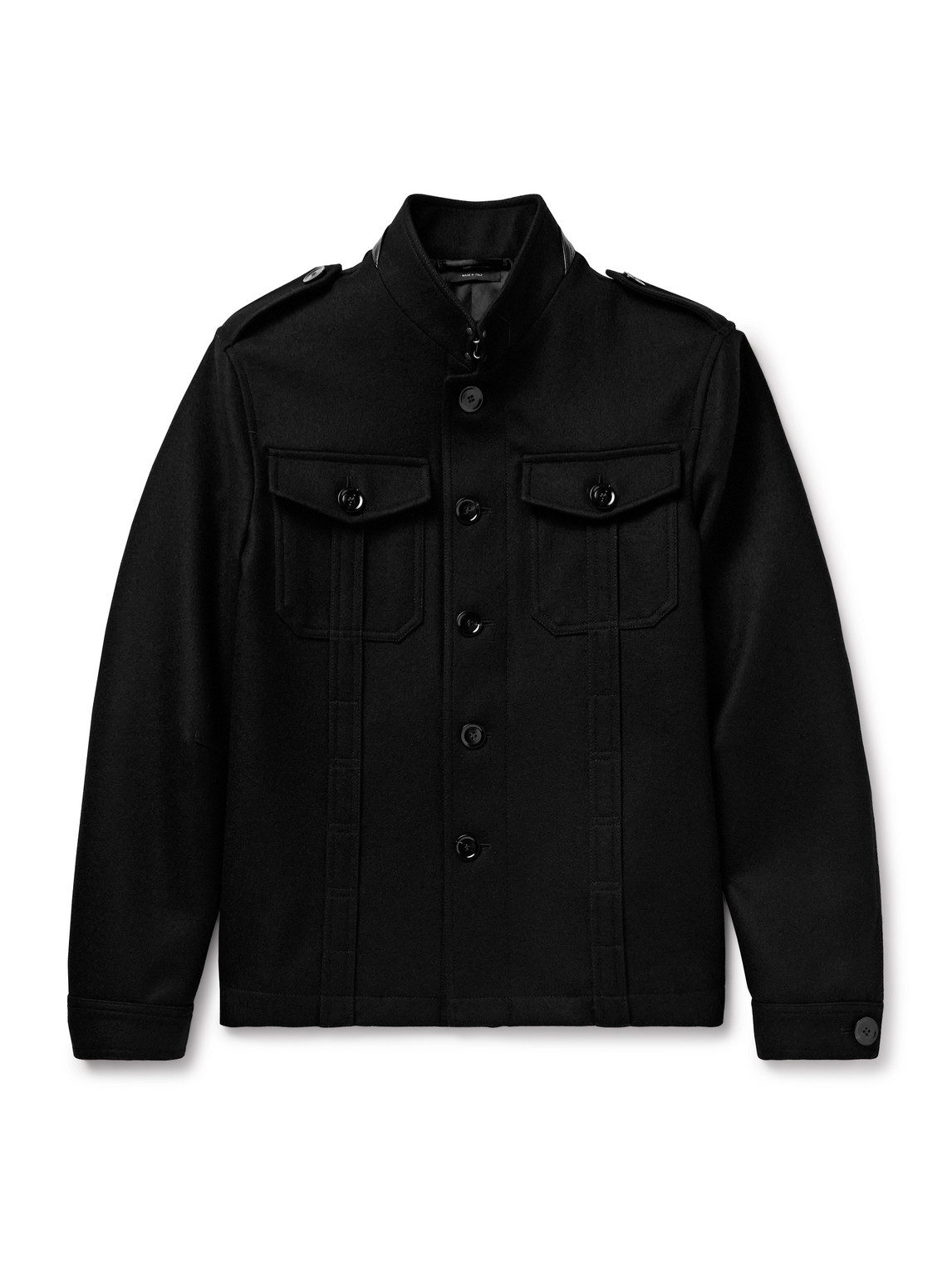 TOM FORD - Wool-Felt Overshirt - Men - Black - IT 54 TOM FORD - Wool-Felt Overshirt - Men - Black - IT 54 von TOM FORD