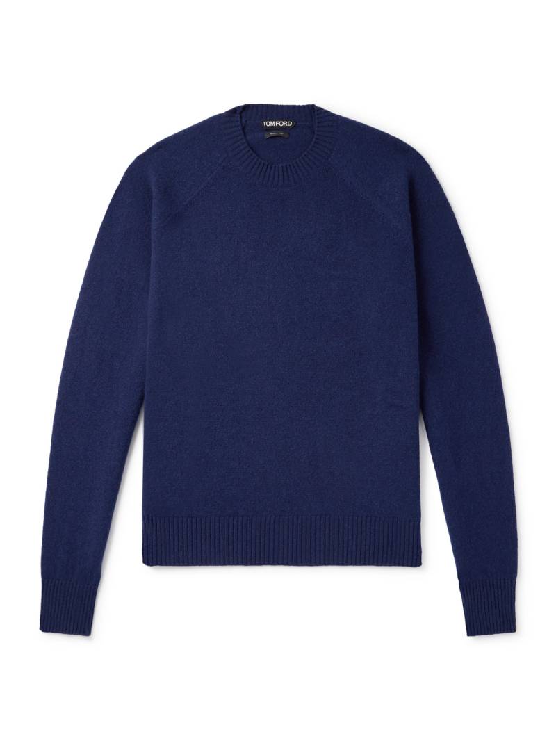 TOM FORD - Wool and Cashmere-Blend Sweater - Men - Blue - IT 52 von TOM FORD