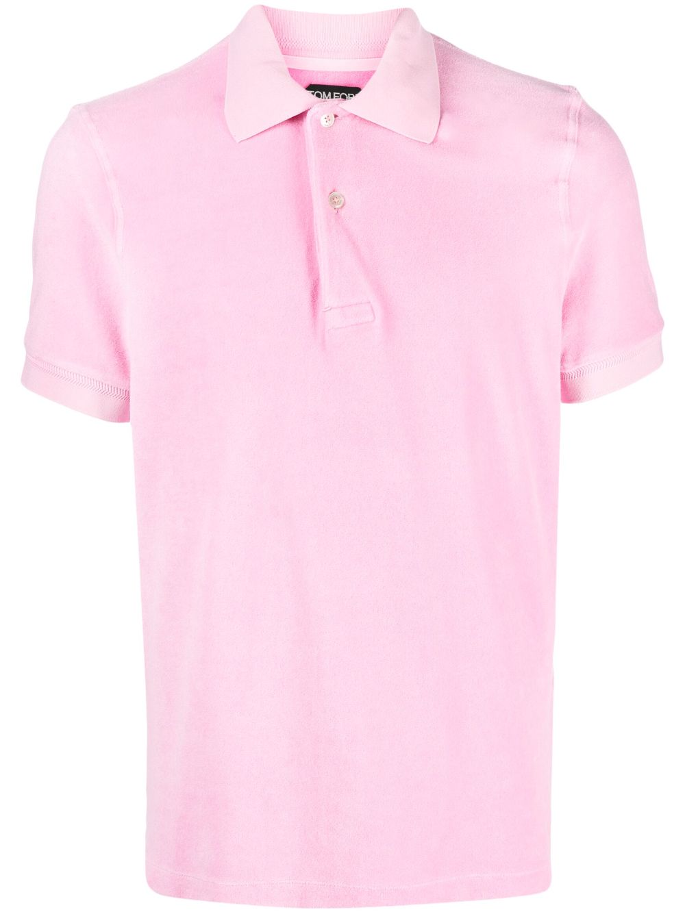 TOM FORD Poloshirt mit gebürstetem Finish - Rosa von TOM FORD