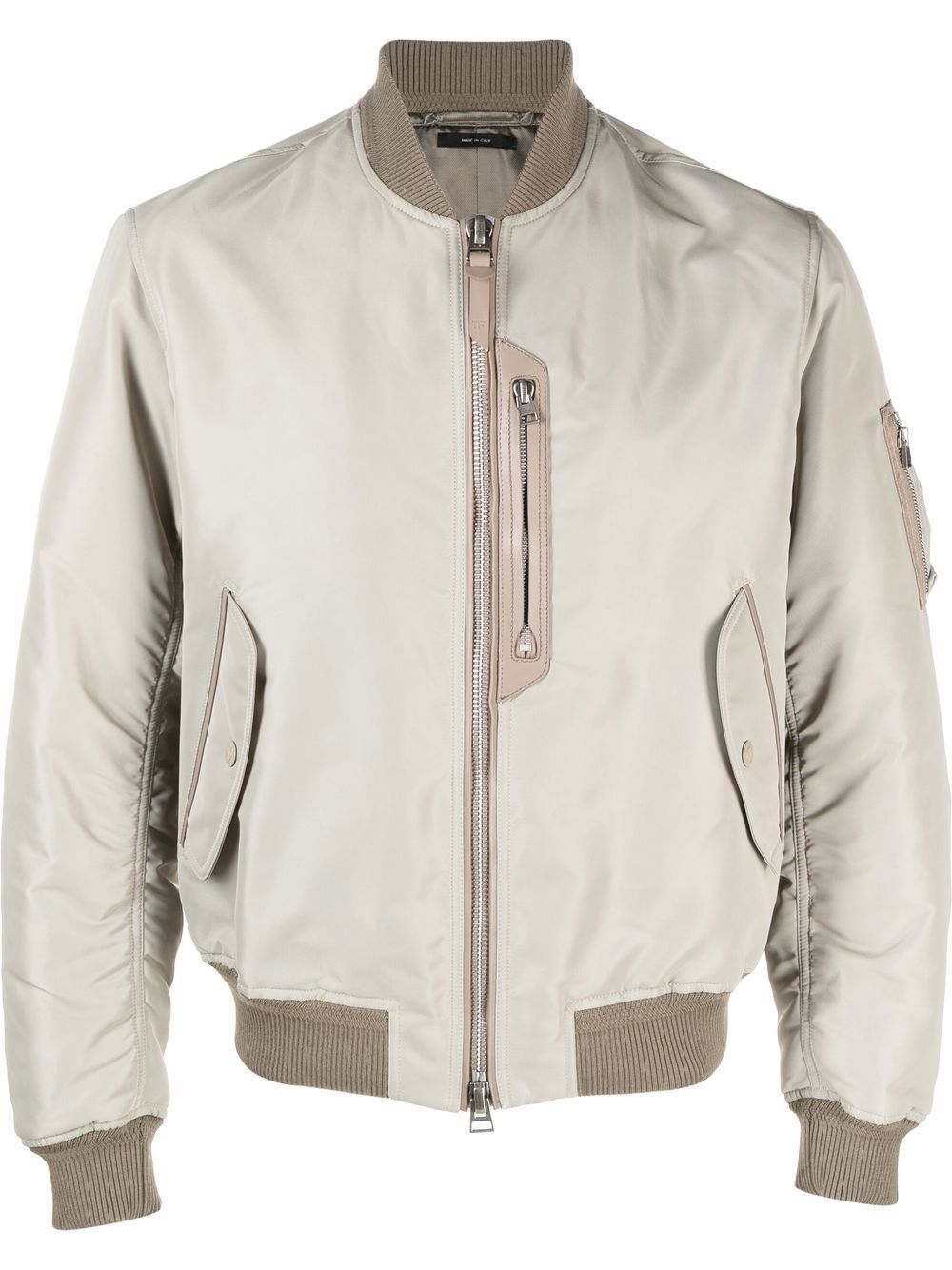 TOM FORD Bomberjacke mit Kontrastdetails - Nude von TOM FORD