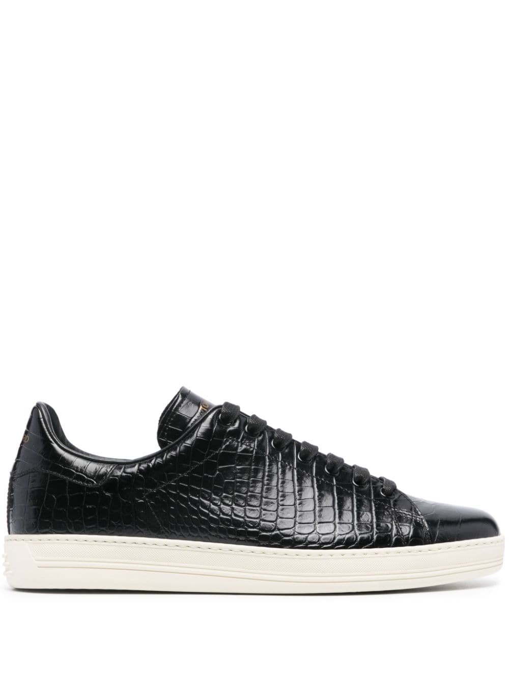 TOM FORD Sneakers mit Kroko-Optik - Schwarz von TOM FORD