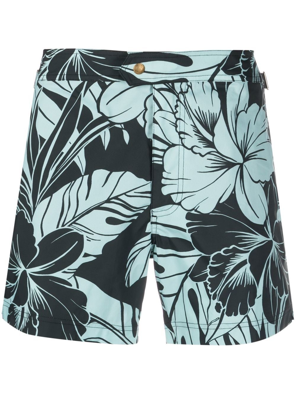 TOM FORD Badeshorts mit Blumen-Print - Grün von TOM FORD