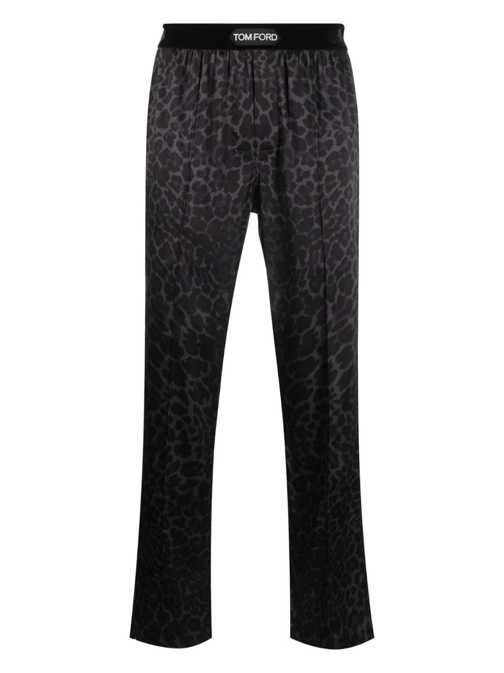 TOM FORD Hose mit Leoparden-Print - Schwarz von TOM FORD