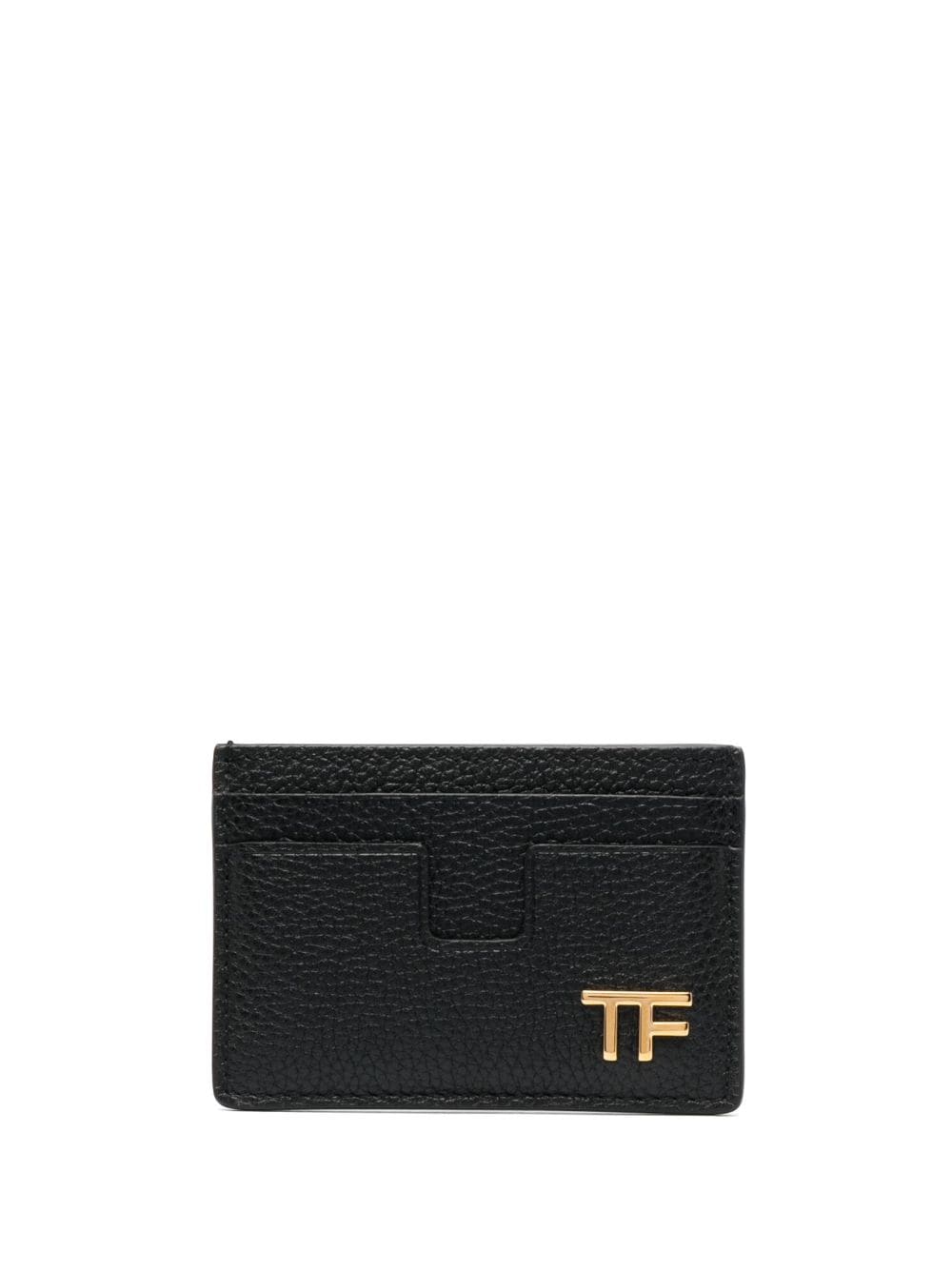 TOM FORD Kartenetui mit Logo-Schild - Schwarz von TOM FORD