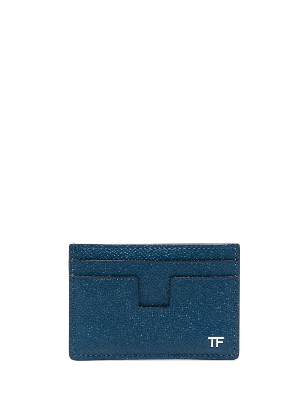 TOM FORD Portemonnaie mit Logo-Schild - Blau von TOM FORD